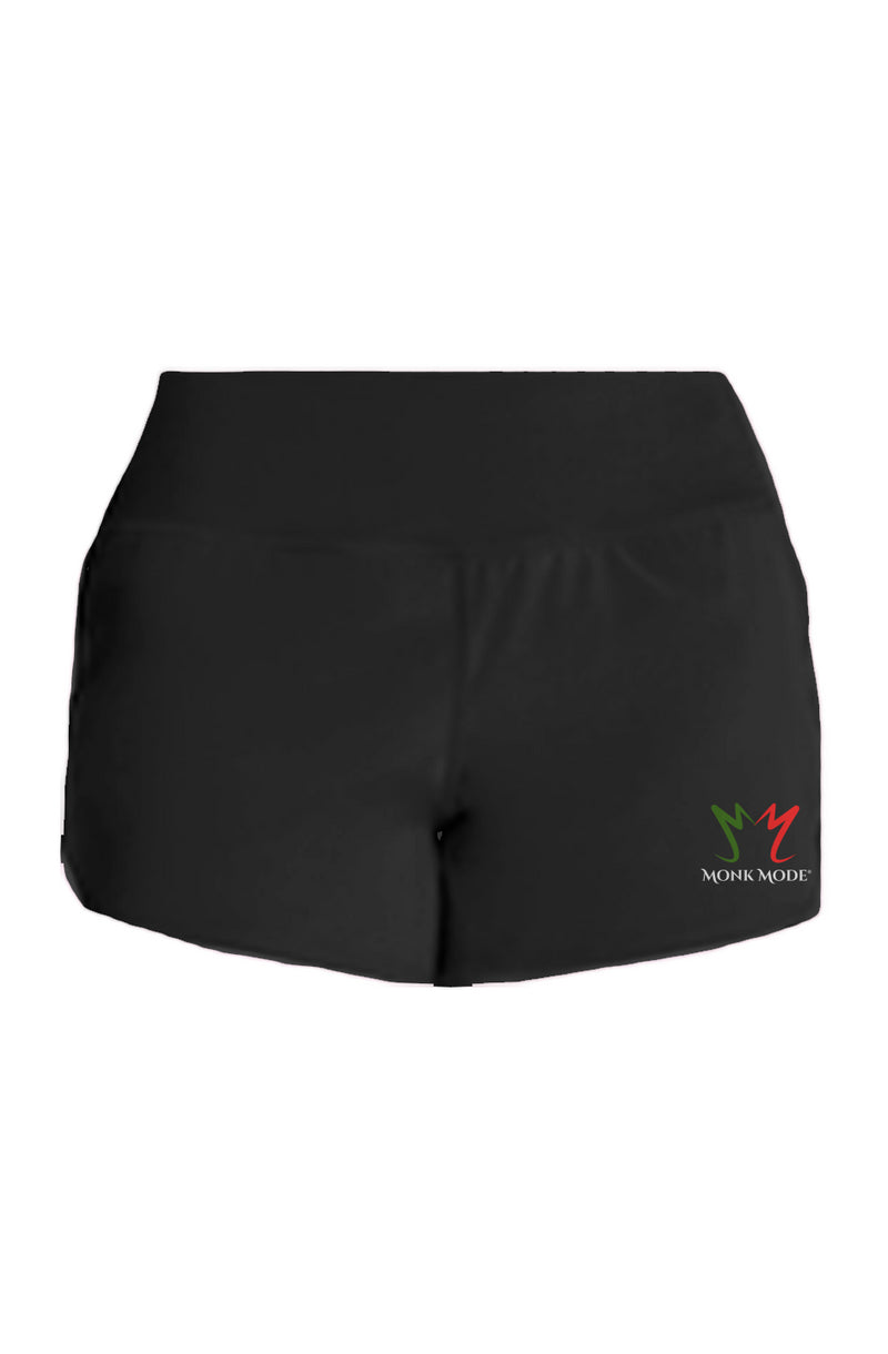 Womens Luxury Fitness Shorts - Monk Mode 