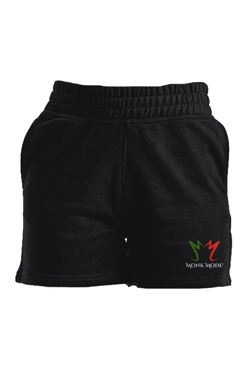 Womens Premium Jogger Shorts - Monk Mode 